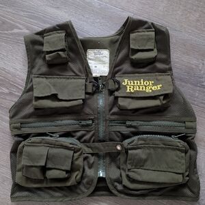 Kids' Utility Vest - Olive Green
